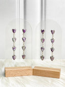 Mixed Dainty Heart Drop Earring Set