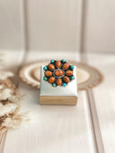 Amber and Orange Muhave Rings 5