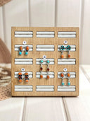 Amber and Orange Muhave Earrings 13