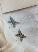 Chocolate and Grey Moonstone Necklace Bag No -22