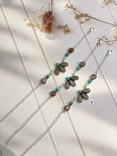 Grey and Chocolate Moonstone Bracelets Bag No-31