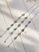Grey and Chocolate Moonstone Bracelets Bag No-32