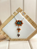 Amber and Orange Muhave Necklace 11