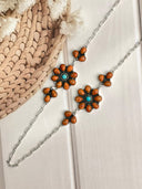 Amber and Orange Muhave Necklace 12