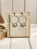 Amber and Orange Muhave Earrings 19