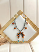Amber and Orange Muhave Necklace 26