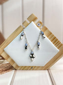 Blue Lace and Muhave and White Buffalo Necklace S.No-10