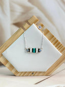 Blue Lace and Muhave and White Buffalo Necklace S.No-26