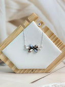 Blue Lace and Muhave and White Buffalo Necklace S.No-26