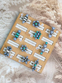 Blue Lace and Muhave and White Buffalo Rings Sno-6
