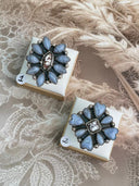 Blue Lace and Muhave and White Buffalo Rings Sno-15