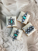Blue Lace and Muhave and White Buffalo Rings Sno-14