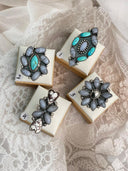 Blue Lace and Muhave and White Buffalo Rings Sno-2