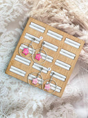 PinkMas Checkered Earrings Bag 28