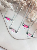 PinkMas Checkered Necklace Bag 13