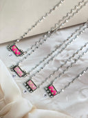 PinkMas Checkered Necklace Bag 17