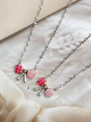 PinkMas Checkered Necklace Bag 11