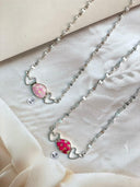 PinkMas Checkered Necklace Bag 22