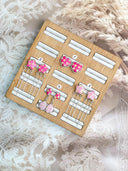 PinkMas Checkered Earrings Bag 25