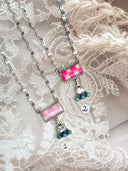 PinkMas Checkered Necklace Bag 19