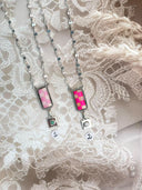 PinkMas Checkered Necklace Bag 3
