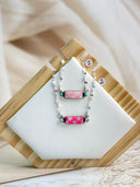 PinkMas Checkered Necklace Bag 4