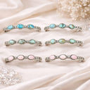 One of A Kind Turquoise & Gemstone Bangle Bracelet