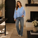 Vibrant Stripe Accent Top