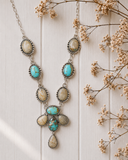 Whispering Sage Royston Blue Ribbon and Mine 8 Lariat Necklace