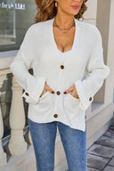 Everyday Basic Button Cardigan-Tops-Krush Kandy, Women's Online Fashion Boutique Located in Phoenix, Arizona (Scottsdale Area)