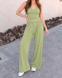 Wide Leg Pant Set