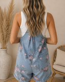 Wildflower Denim Shortalls