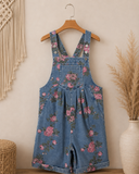 Wildflower Denim Shortalls