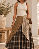 Willow Creek Plaid Layered Skirt