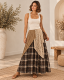 Willow Creek Plaid Layered Skirt