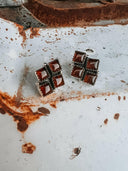 Amber Square Diamond Stud Earring-Earrings-Rae Collective, Women's Online Fashion Boutique Located in Phoenix, Arizona (Scottsdale Area)