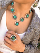 Here We Go Country Concert Bib Sterling Silver Stone Earrings PREORDER-Rae Collective, Women's Online Fashion Boutique Located in Phoenix, Arizona (Scottsdale Area)
