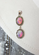 Detailed Two Stone Drop Pendant-Charms & Pendants-Rae Collective, Women's Online Fashion Boutique Located in Phoenix, Arizona (Scottsdale Area)