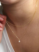 Geometric Pearl Minimalist Multi Strand Necklace-Necklaces-Krush Kandy, Women's Online Fashion Boutique Located in Phoenix, Arizona (Scottsdale Area)