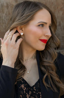 Big Circle Cut Stud Earrings-Earrings-Rae Collective, Women's Online Fashion Boutique Located in Phoenix, Arizona (Scottsdale Area)