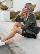 Mono B Feeling Fine Floral Lace Accent Highwaist Biker Short Leggings-Shorts-Rae Collective, Women's Online Fashion Boutique Located in Phoenix, Arizona (Scottsdale Area)