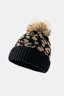 Leopard Pom-Pom Cuffed Beanie-Rae Collective, Women's Online Fashion Boutique Located in Phoenix, Arizona (Scottsdale Area)