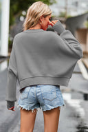 Round Neck Drop Shoulder Long Sleeve Sweater-Rae Collective, Women's Online Fashion Boutique Located in Phoenix, Arizona (Scottsdale Area)