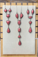 Thulite Slab Cluster Necklaces-Necklaces-Rae Collective, Women's Online Fashion Boutique Located in Phoenix, Arizona (Scottsdale Area)