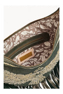 Fly Like An Eagle Fringe Hobo Bag – Metallic Olive