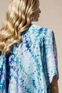 Abstract Print Silky Feel Kimono-Kimono-Rae Collective, Women's Online Fashion Boutique Located in Phoenix, Arizona (Scottsdale Area)