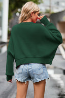 Round Neck Drop Shoulder Long Sleeve Sweater-Rae Collective, Women's Online Fashion Boutique Located in Phoenix, Arizona (Scottsdale Area)