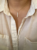 Mother of Pearl Bar Necklace-Necklace-Krush Kandy, Women's Online Fashion Boutique Located in Phoenix, Arizona (Scottsdale Area)