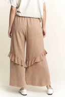 J.HER Mineral Wash Eyelet Pocket Ruffle Pants-Rae Collective, Women's Online Fashion Boutique Located in Phoenix, Arizona (Scottsdale Area)