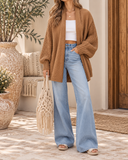 Bat Sleeve Knit Cardigan